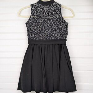 Speechless 2 piece Juniors Black Skirt Set Halter top flare Skirt 1